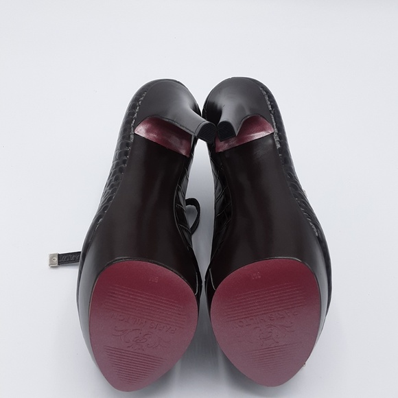 Paris Hilton ARIA - BROWN CROCCO Stiletto Heels - Picture 6 of 6